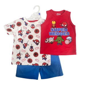 SPIDERMAN ens 3 pieces SUPER HEROS du 2 au 3 ans