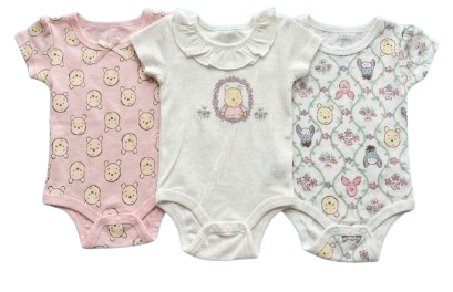 Pack de 3 bodys - 6/9 mois WINNIE volant