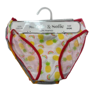 Pack de 10 culottes ANANAS - 7ANS